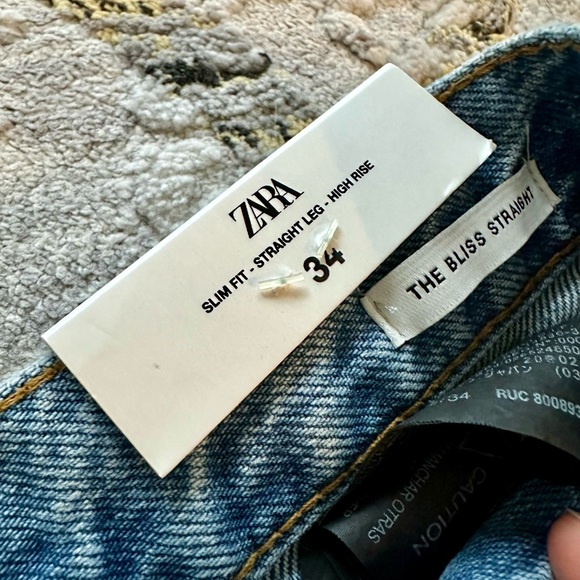 Zara Bliss Straight Jeans in Azure Blue - Picture 6 of 7